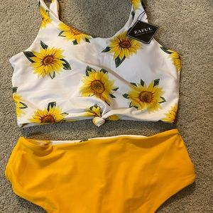 Zaful sunflower bikini